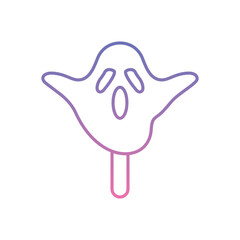 Ghost icon vector stock illustration