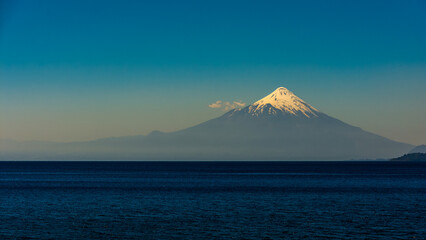 Osorno volcano from the Andes Mountains, Chile, seen from lake Llanquihue