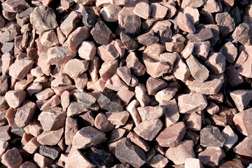 Natural gravel texture in various shades from a recent quarry site