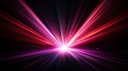Vibrant light rays radiating in a spectrum of colors against a dark background.