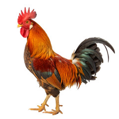 Fototapeta premium Rooster isolated on transparent background