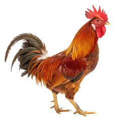 Fototapeta premium Rooster isolated on transparent background