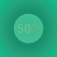 50% off poster for your business
