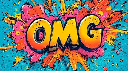 Comic Book Style Illustration of Two Words: 'on' and 'ng'.