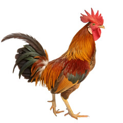 Fototapeta premium Rooster isolated on transparent background