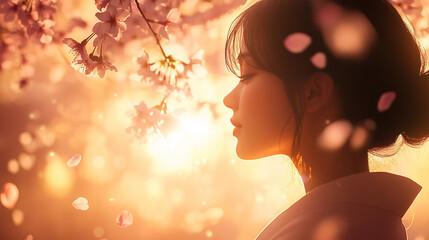 Sakura dreamscape creates a poetic atmosphere for International Womens Day celebration