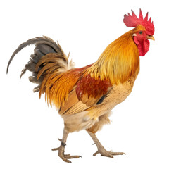 Fototapeta premium Rooster isolated on transparent background