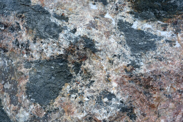 Exploring the intricate textures of colorful granite rocks