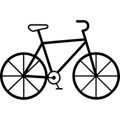 Bicycle silhouette vector illustration 