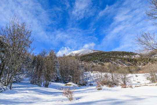 Mont Guillaume Draped in Snow &ndash; A Breathtaking Winter Wonderland in the Heart of the Hautes-Alpes