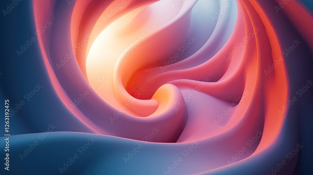 Poster abstract swirling colors forming a dynamic pattern