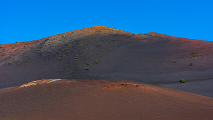 typical landscape for the Timanfaya national park, Lanzarote, Canary Islands