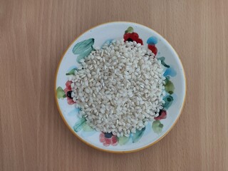 White rice on the table