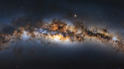 Obraz premium Celestial View of Milky Way with Vibrant Colors Ultr