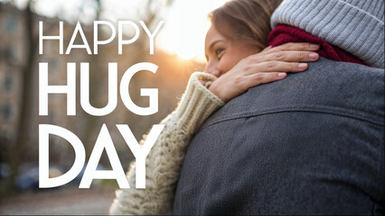 Romantic Hug on Happy Hug Day Celebration