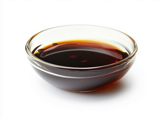 A rich and flavorful Sichuan-style spicy oil sauce in a glass bowl, featuring a dark, aromatic liquid perfect for adding bold heat and depth to your dishes.