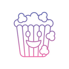 Popcorn icon vector stock illustration