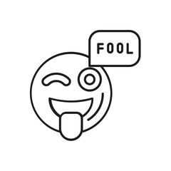 Joke icon vector stock illustration