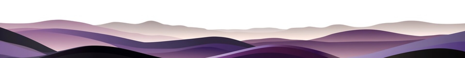 Fototapeta premium Flowing Vector Hills with Soft Lighting