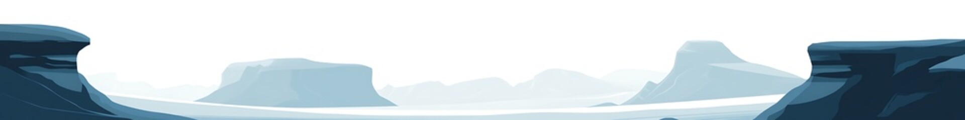 Fototapeta premium Black and White Rocky Mountain Landscape