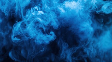 Obraz premium Abstract Blue Smoke Swirls: A Mesmerizing Visual Symphony