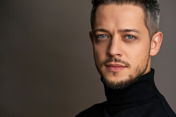 Obraz premium Portrait of confident young man with stylish beard