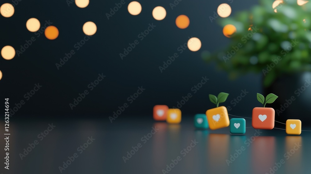 Poster a website interface with a row of digital pin icons representing saved articles, blog posts, or onli