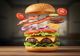 Deconstructed Hamburger