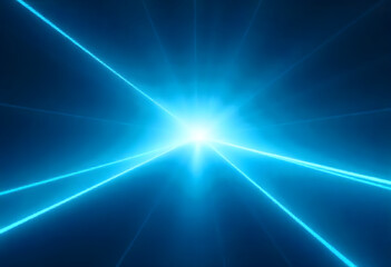 Fototapeta premium Abstract blue light lines background