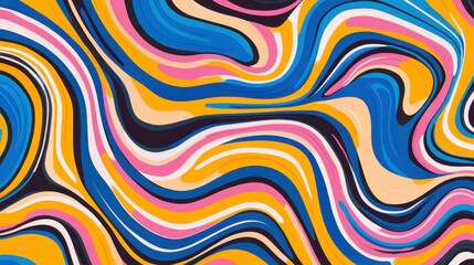 Colorful abstract swirl background design