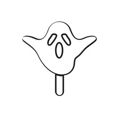 Ghost icon vector stock illustration