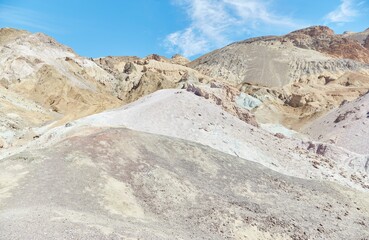 Death Valley National Park's Artist's Drive, known for its striking array of colors