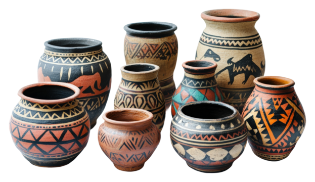 Traditional pottery creation cultural heritage studio craftsmanship isolated on transparent background