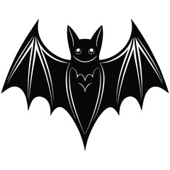 Minimalist bat in black.