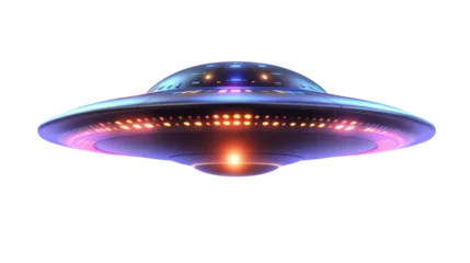 Gordijnen ufo in space isolated on white background  © Innovative Shots