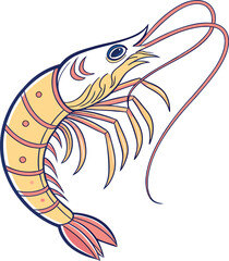 vector illustration of a fish