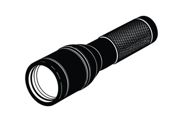 Silhouette of a flash light vector art illustration7.eps