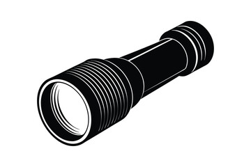 Silhouette of a flash light vector art illustration9.eps