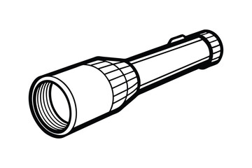 Line art design of a flash light vector art illustration.eps