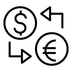 money exchnge vector icon