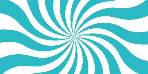 Abstract spiral radial striped backdrop design. Minimal sunny sunset spotlight gradient banner for poster and cartoons background. Modern seamless retro vintage burst sunrise sunbeam element.