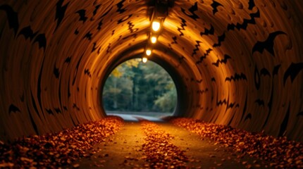 Tunnel Vision - Autumnal Forest Light