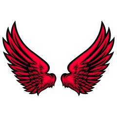 Bird red Wings 34151234