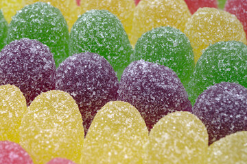 A lot of colorful gumdrops