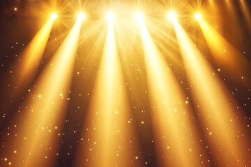 Golden Spotlight Stage Ambiance for Event Photography