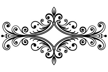 Elegant Vintage Dividers & Ornate Flourishes: Classic Decorative Line Art & Calligraphic Borders