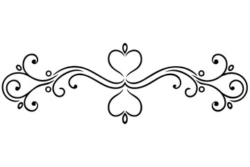 Elegant Vintage Dividers & Ornate Flourishes: Classic Decorative Line Art & Calligraphic Borders