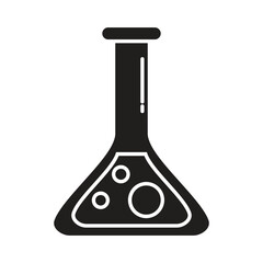Test tube icon vector, filled flat sign, solid pictogram isolated on white. Laboratory glass symbol illustration.