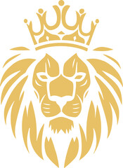 lion king silhouette logo vector, PNG