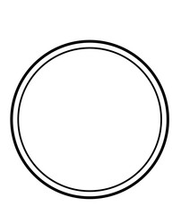 Circle clip art design on plain white transparent isolated background for card, shirt, hoodie, sweatshirt, apparel, tag, mug, icon, poster or badge